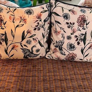 Daphne Cream Pepper home pillow cases. Like new!